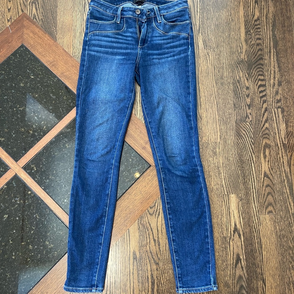 PAIGE Hoxton Ultra Skinny Denim Jean in Dark Blue, Women’s size 26 - Picture 2 of 8